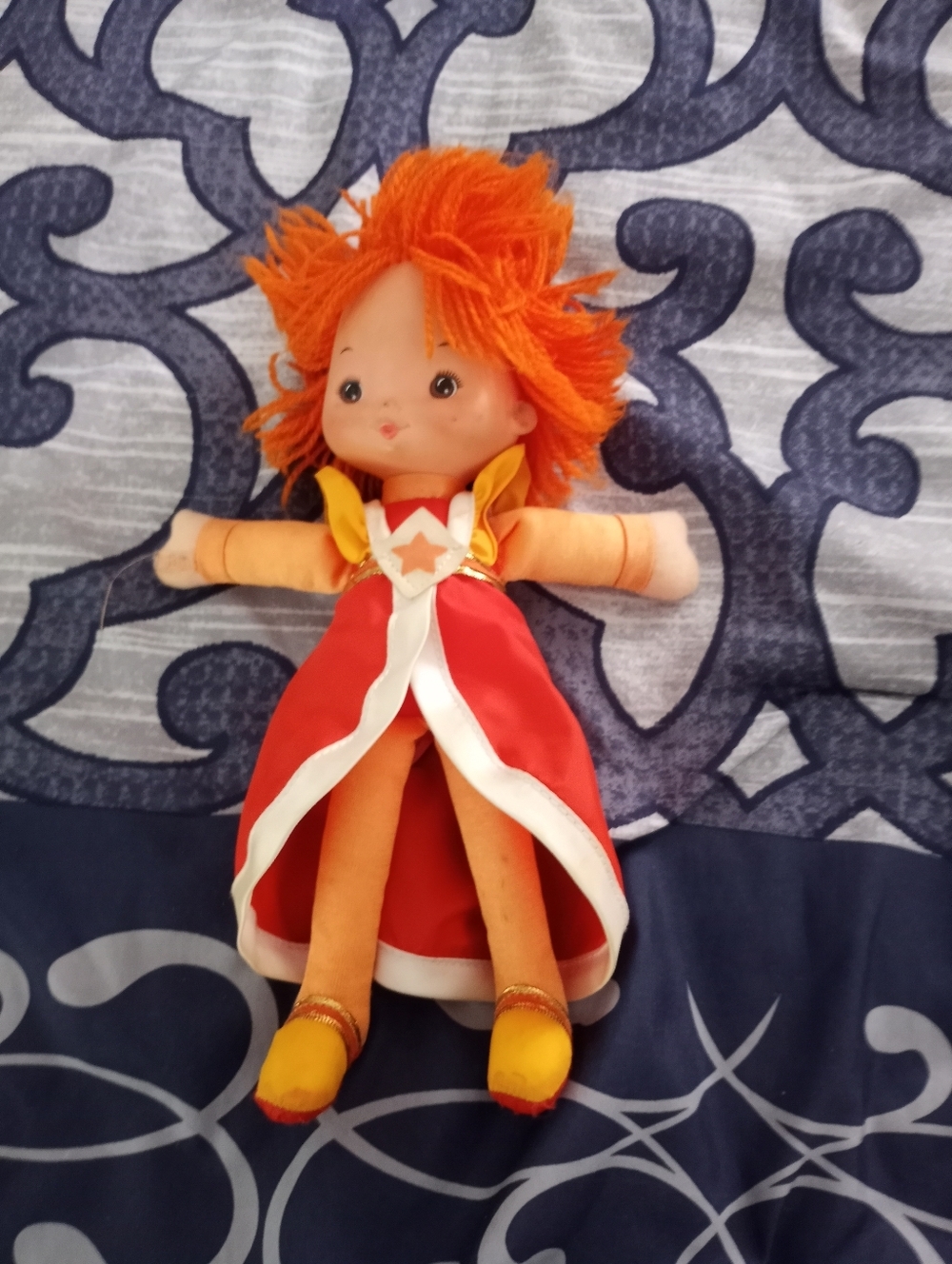 Mattel Lala Orange Rainbow Brite Doll 10" Vintage 1983